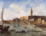 Francesco Guardi The Doge-s Palace and the Molo from the Basin of San Marco Spain oil painting reproduction